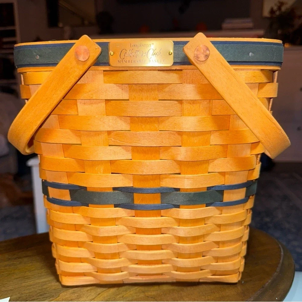 Longaberger 1996 - 1999 Collector’s Club Membership Basket Cottagecore Farmhouse